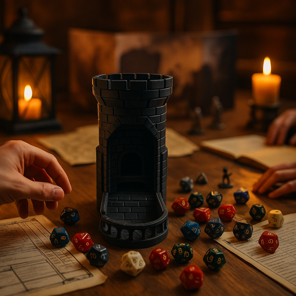 Dice Thrower Tower - 3D Figure