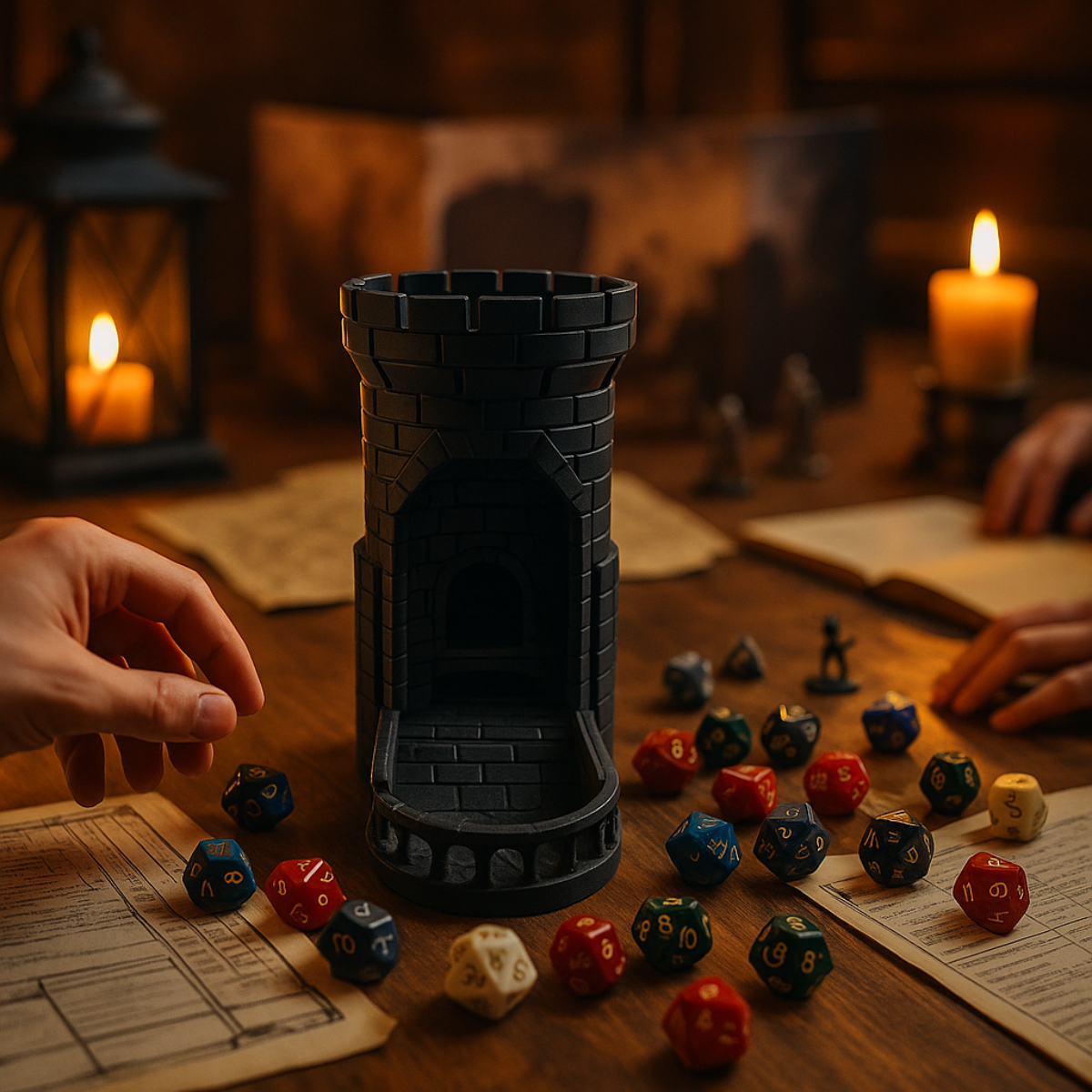 Dice Thrower Tower - 3D Figure