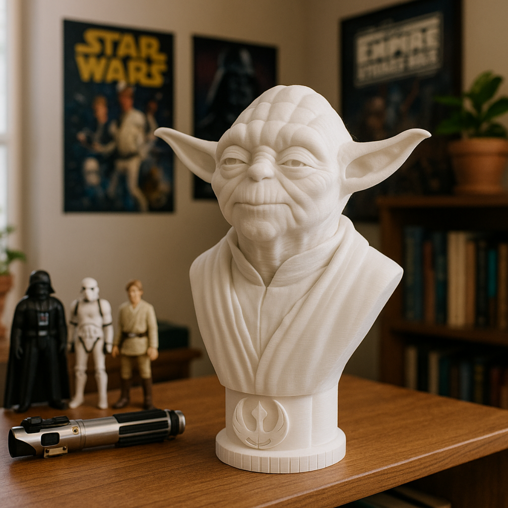 Master Yoda Bust 3D – The Wisdom of the Galaxy in Your Home