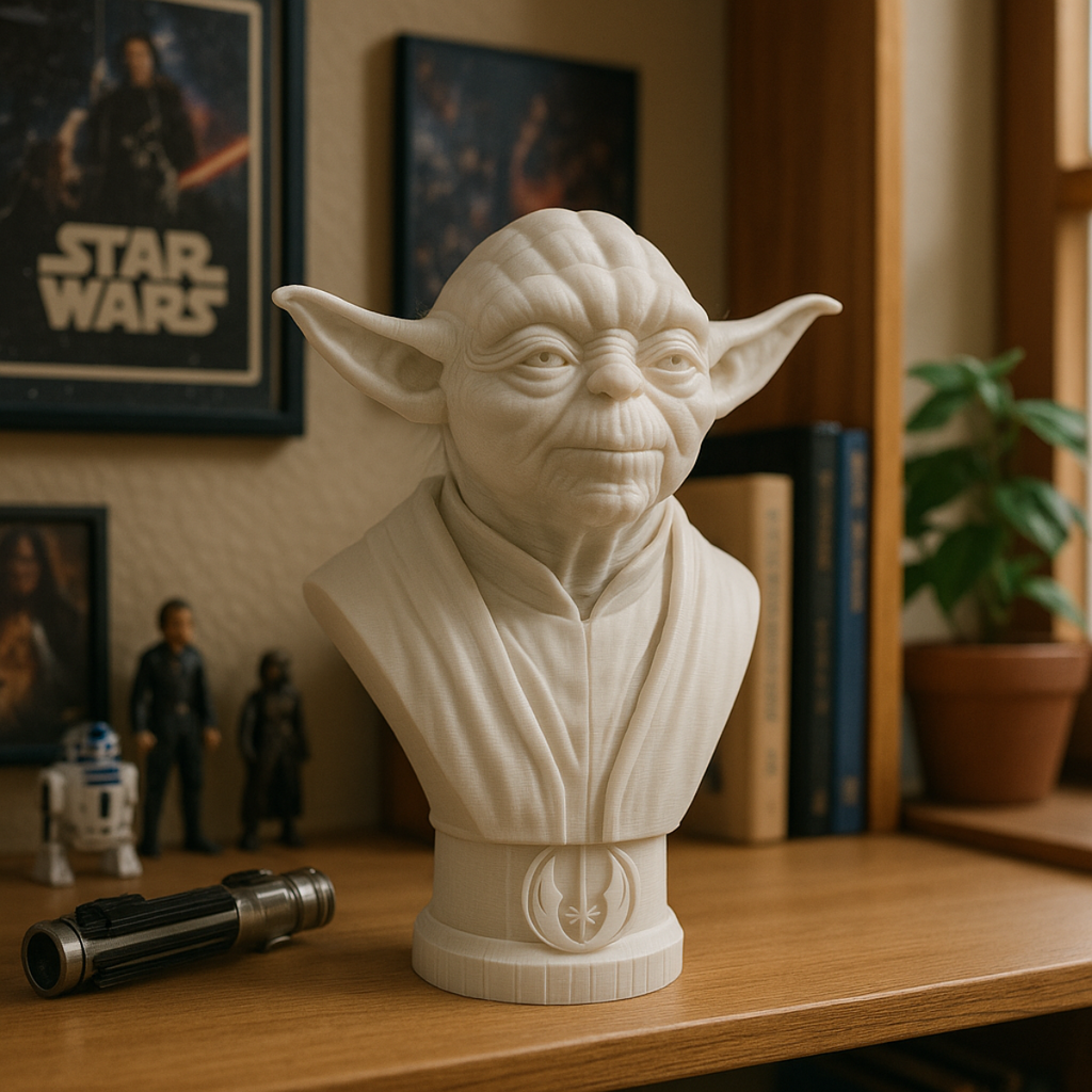 Master Yoda Bust 3D – The Wisdom of the Galaxy in Your Home