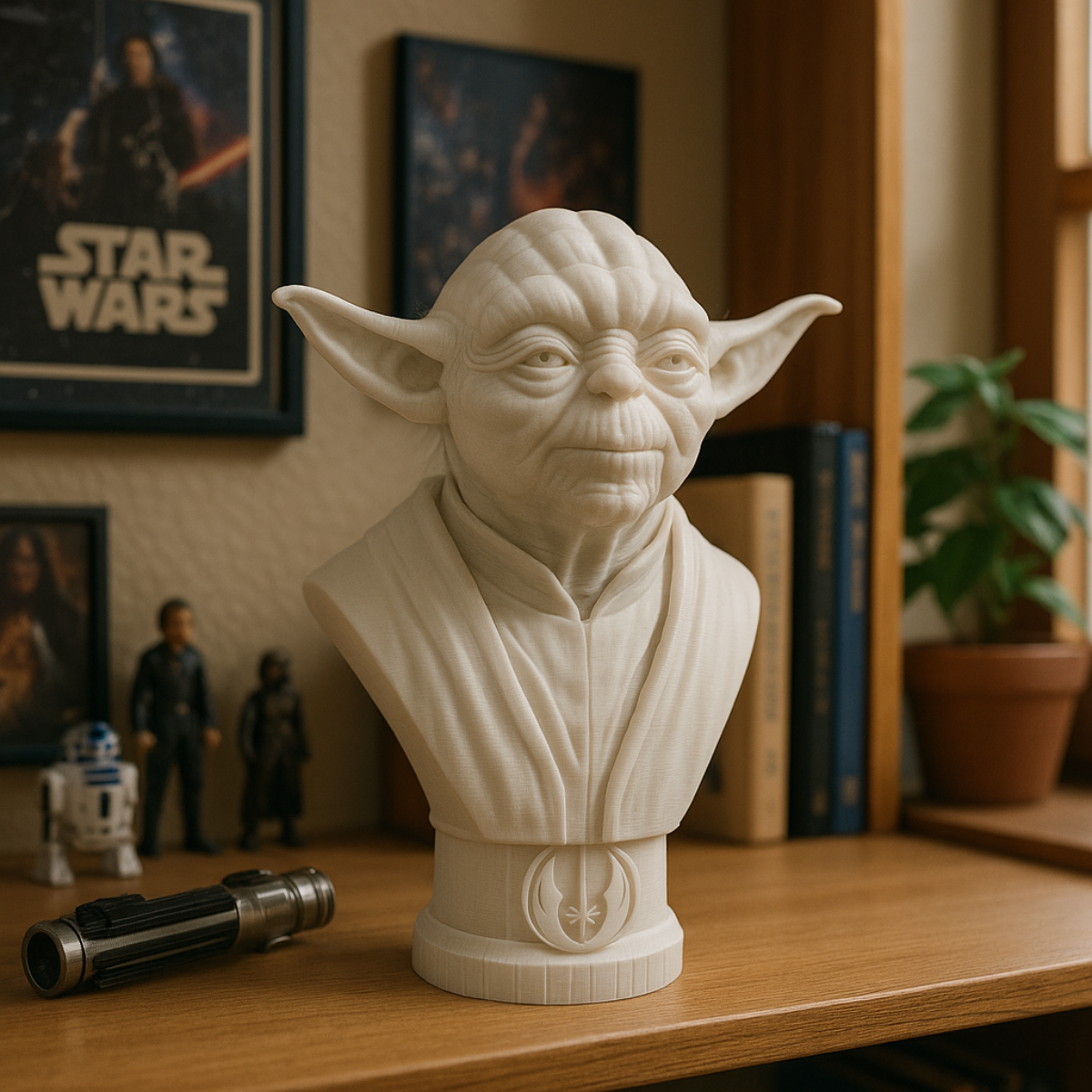 Master Yoda Bust 3D – The Wisdom of the Galaxy in Your Home