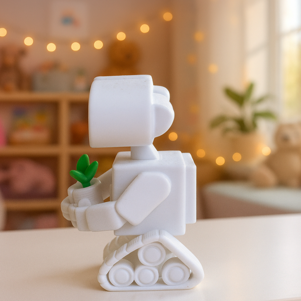 3D Printer WALL-E Figure – Iconic Robot with Plant