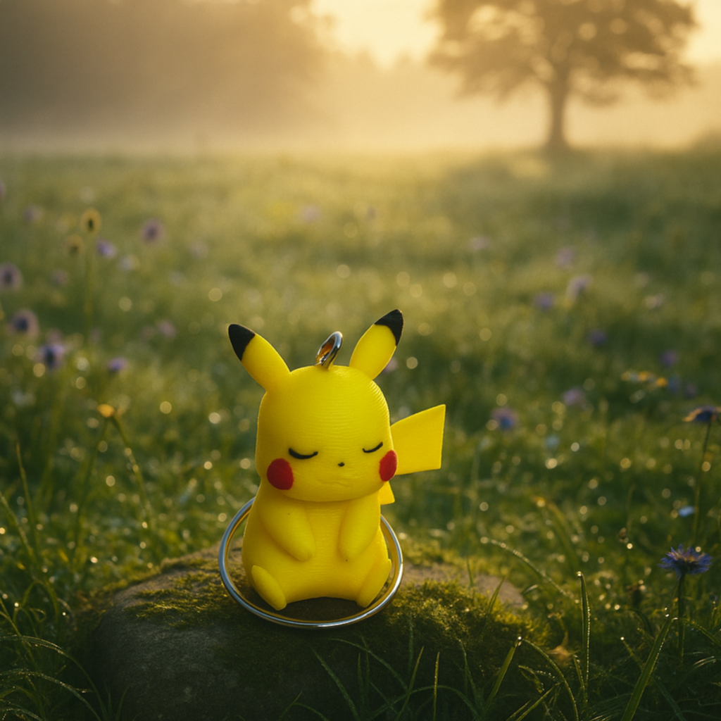 3D Printer Pikachu Keychain – Iconic Pokémon in a Cute Pokémon