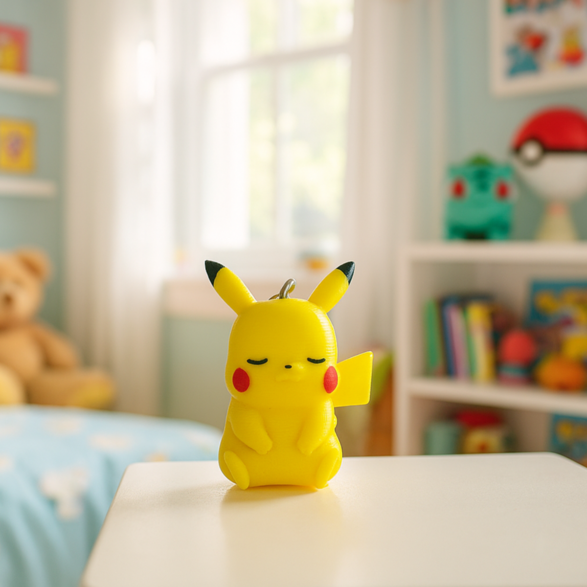 3D Printer Pikachu Keychain – Iconic Pokémon in a Cute Pokémon