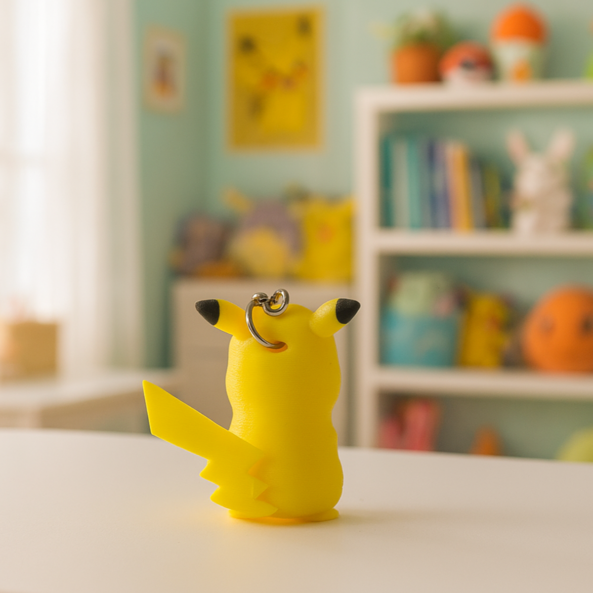 3D Printer Pikachu Keychain – Iconic Pokémon in a Cute Pokémon