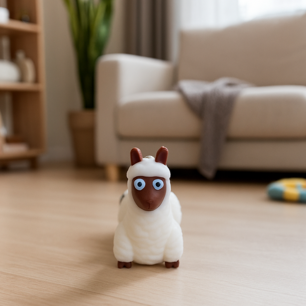 Alpaca 3D – Cute Keychain with Character