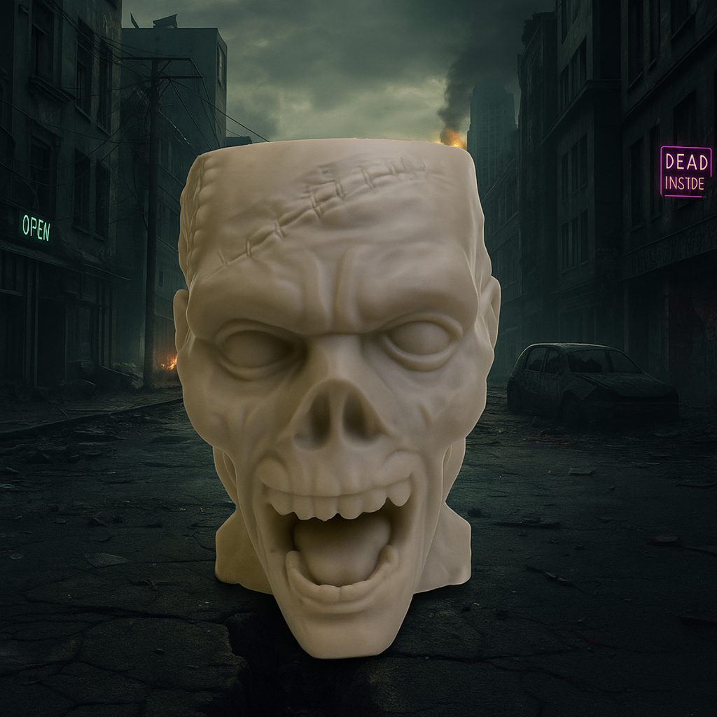 Zombie Mug – Scary 3D Figurine with Open Mouth