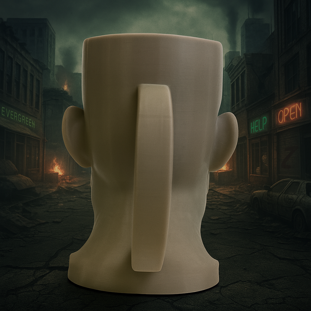 Zombie Mug – Scary 3D Figurine with Open Mouth