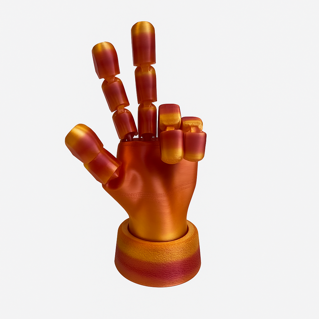 Hand Figurine with Moving Elements - 3D Printing