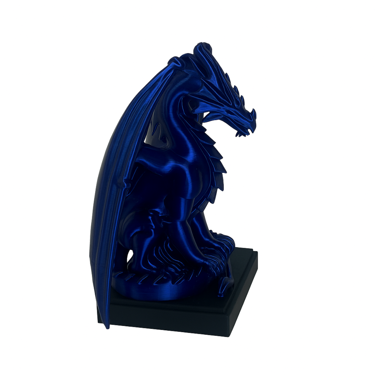 Emerald Dragon – 3D figure on a pedestal