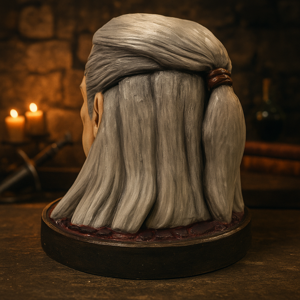 Geralt's Head Statuette/Headphone Holder - 3D Printing