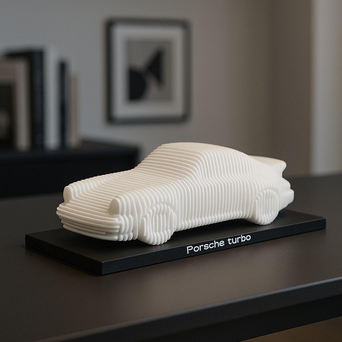 Porsche Model - Minimalist 3D Figure