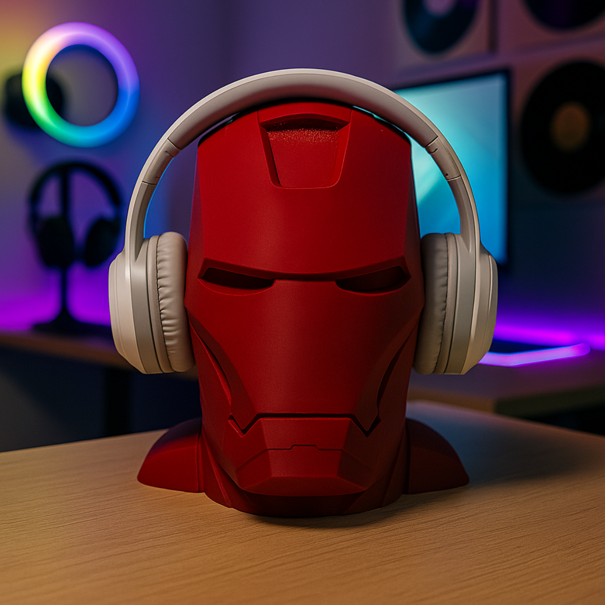 Iron Man Head - Headphone Stand - 3D Printing