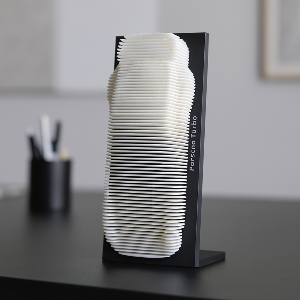 Porsche Model - Minimalist 3D Figure