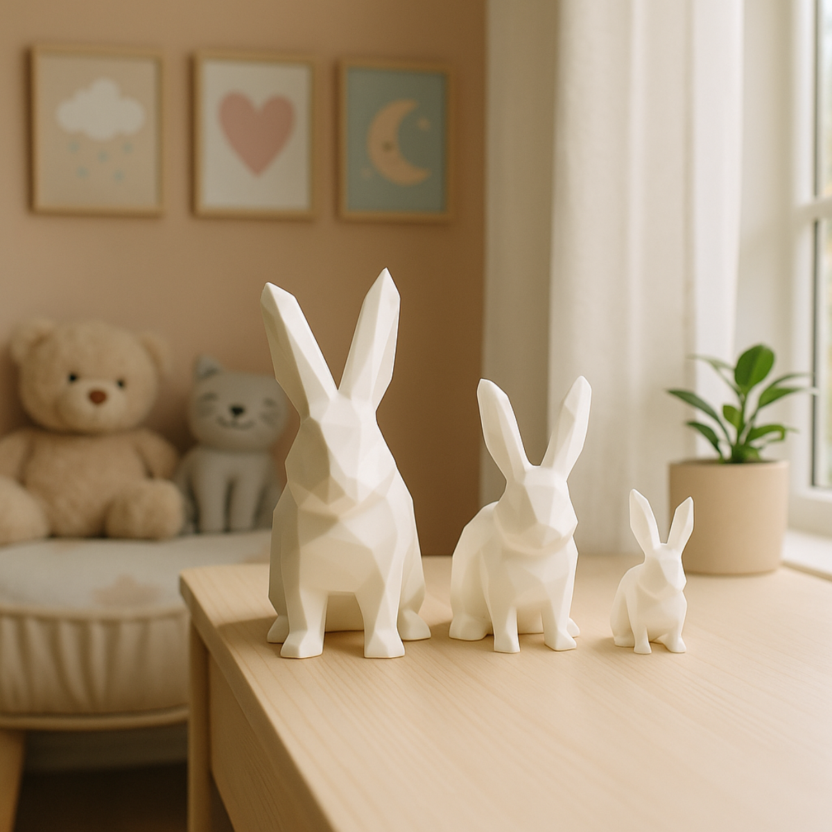 Angular Rabbit Maxi - 3D Decoration