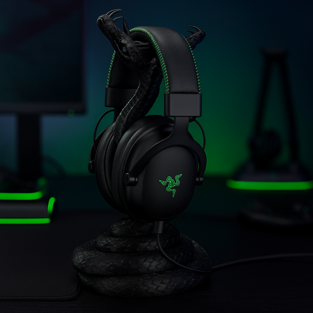 3D Headphone Holder – Snake Ready to Attack