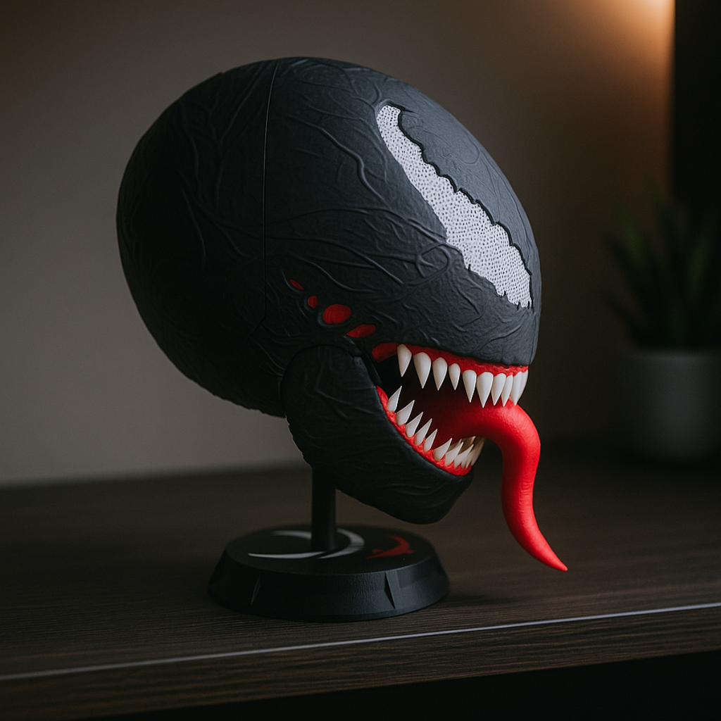 Venom Mask with Stand - 3D Mask