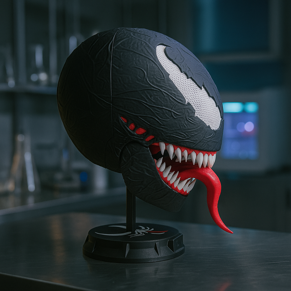 Venom Mask with Stand - 3D Mask