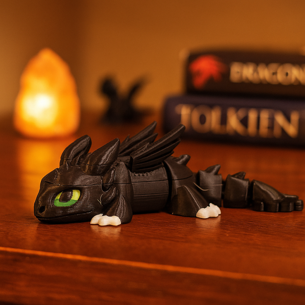 Toothless Keychain - 3D with Moving Elements
