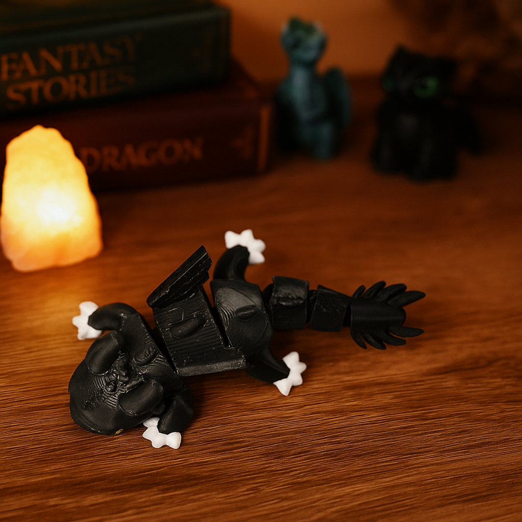 Toothless Keychain - 3D with Moving Elements