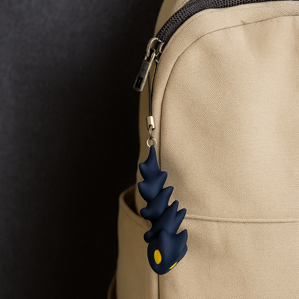 Little Black Dragon – 3D Keychain with Moving Body