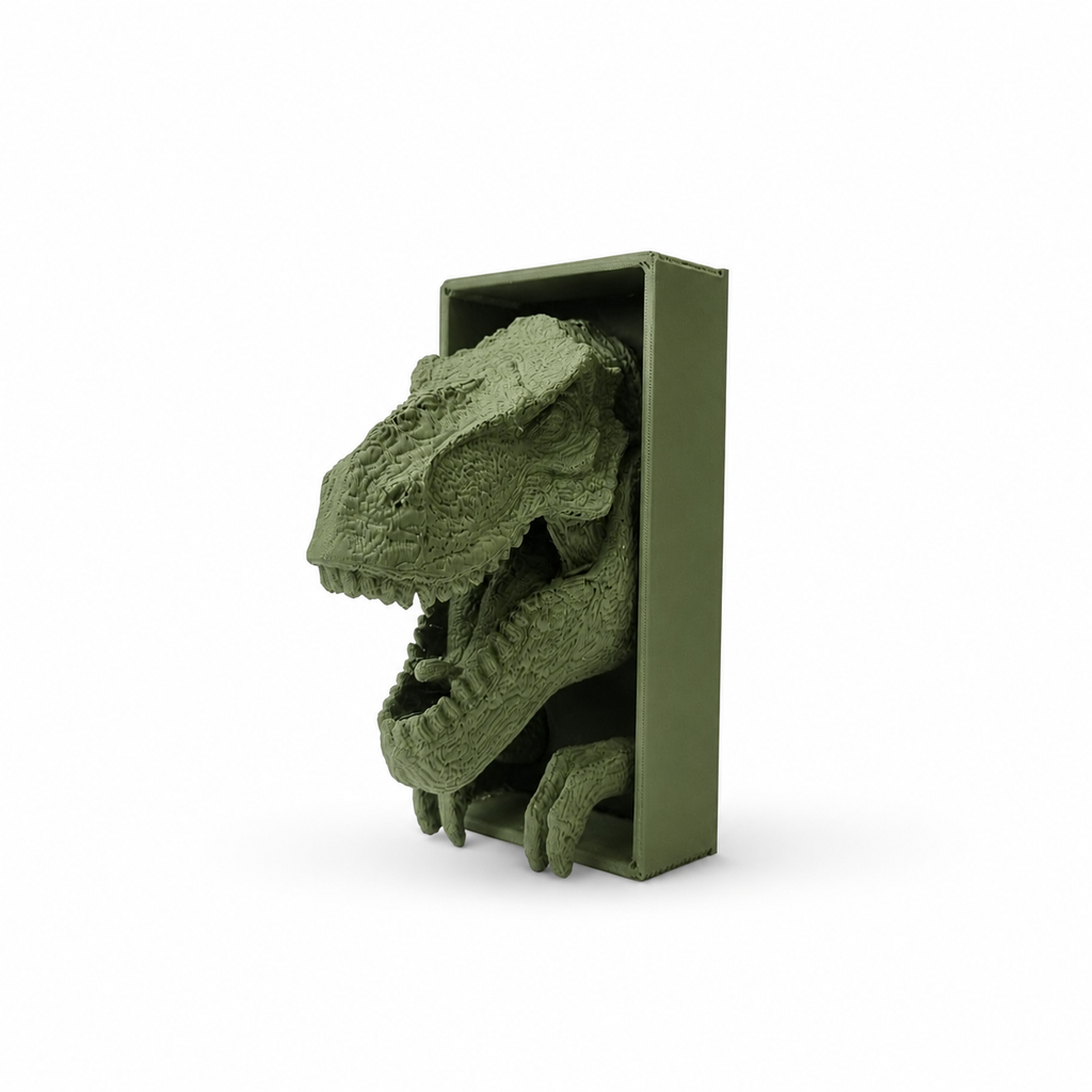 3D Book Nook - T-rex
