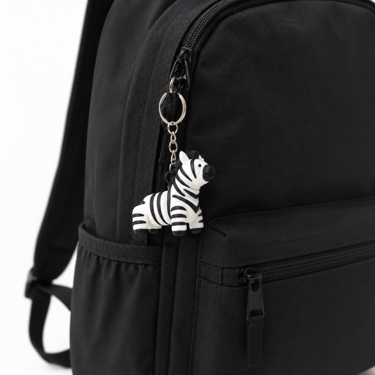 3D Keychain - Zebra