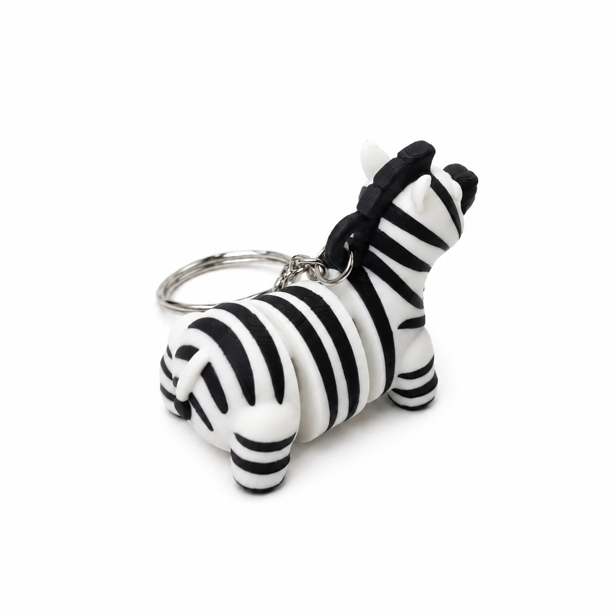 3D Keychain - Zebra