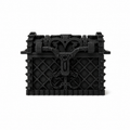 Gothic 3D Box with Black Marbles