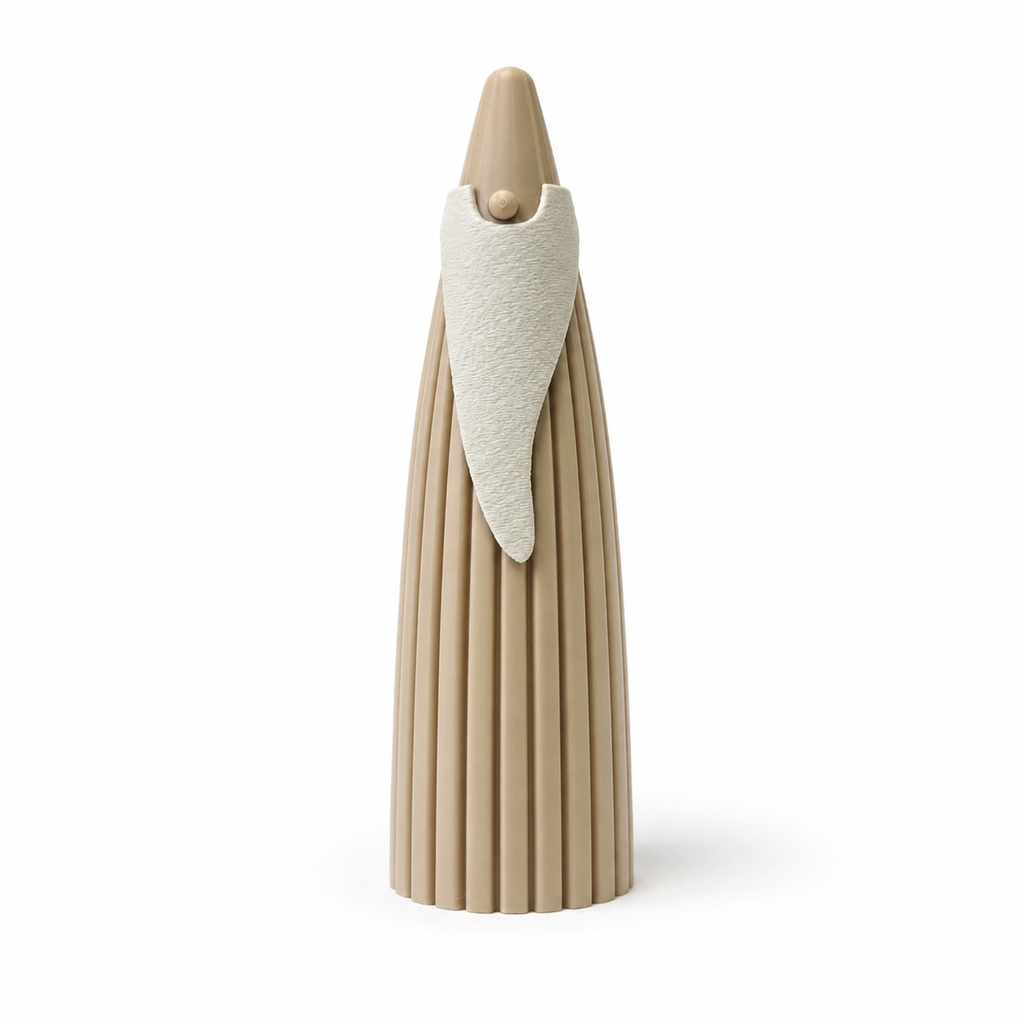 3D Figurine – Beige Santa