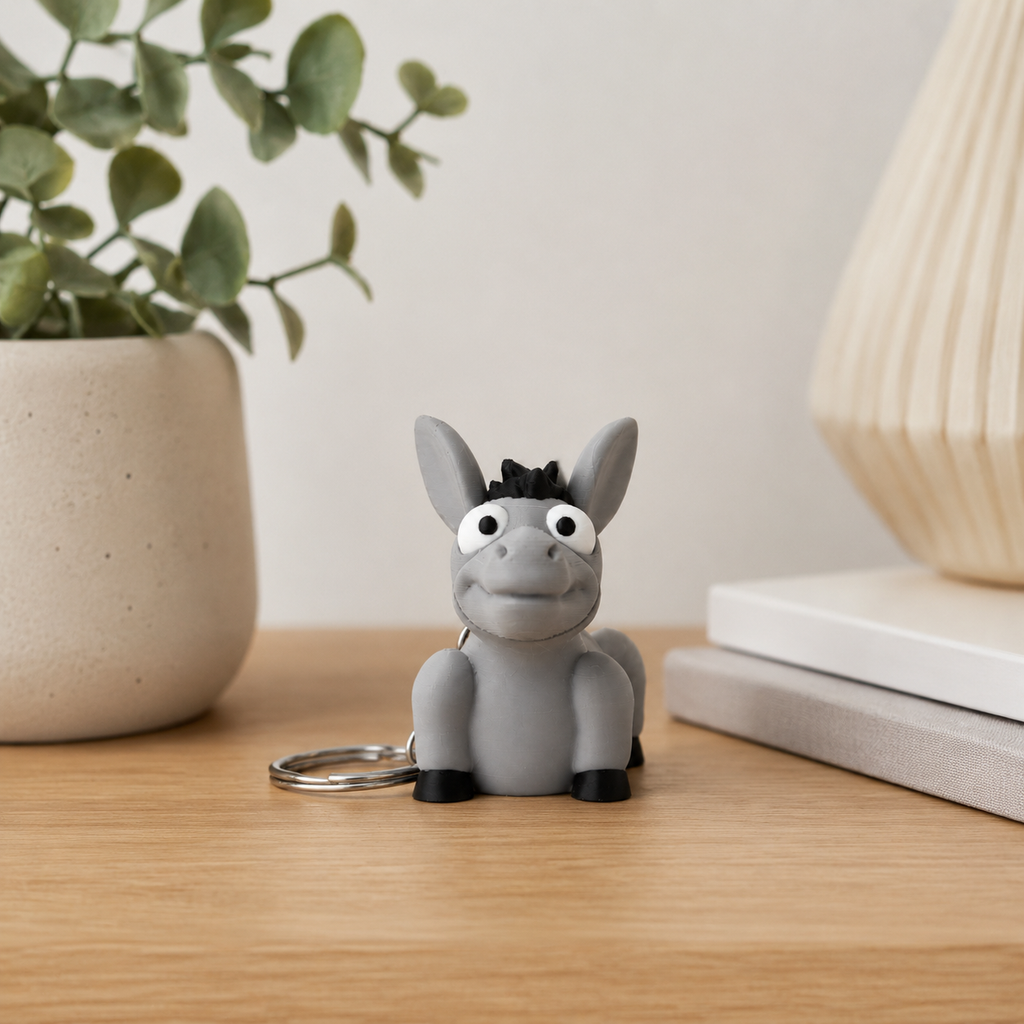 3D Keychain - Donkey