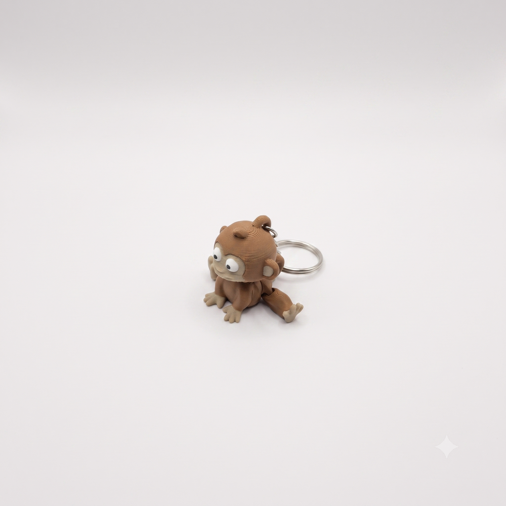 3D Keychain - Monkey