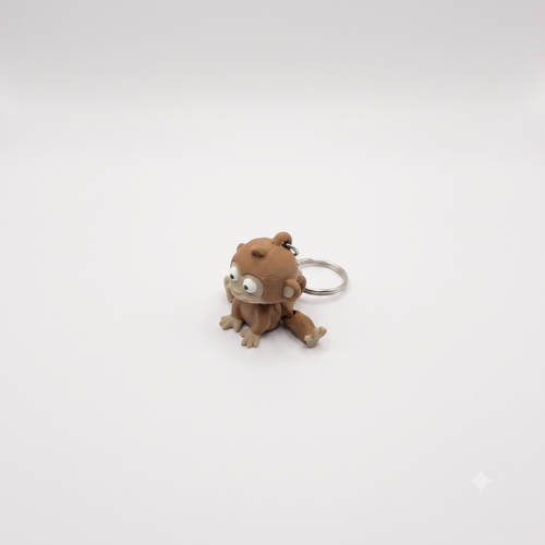 3D Keychain - Monkey