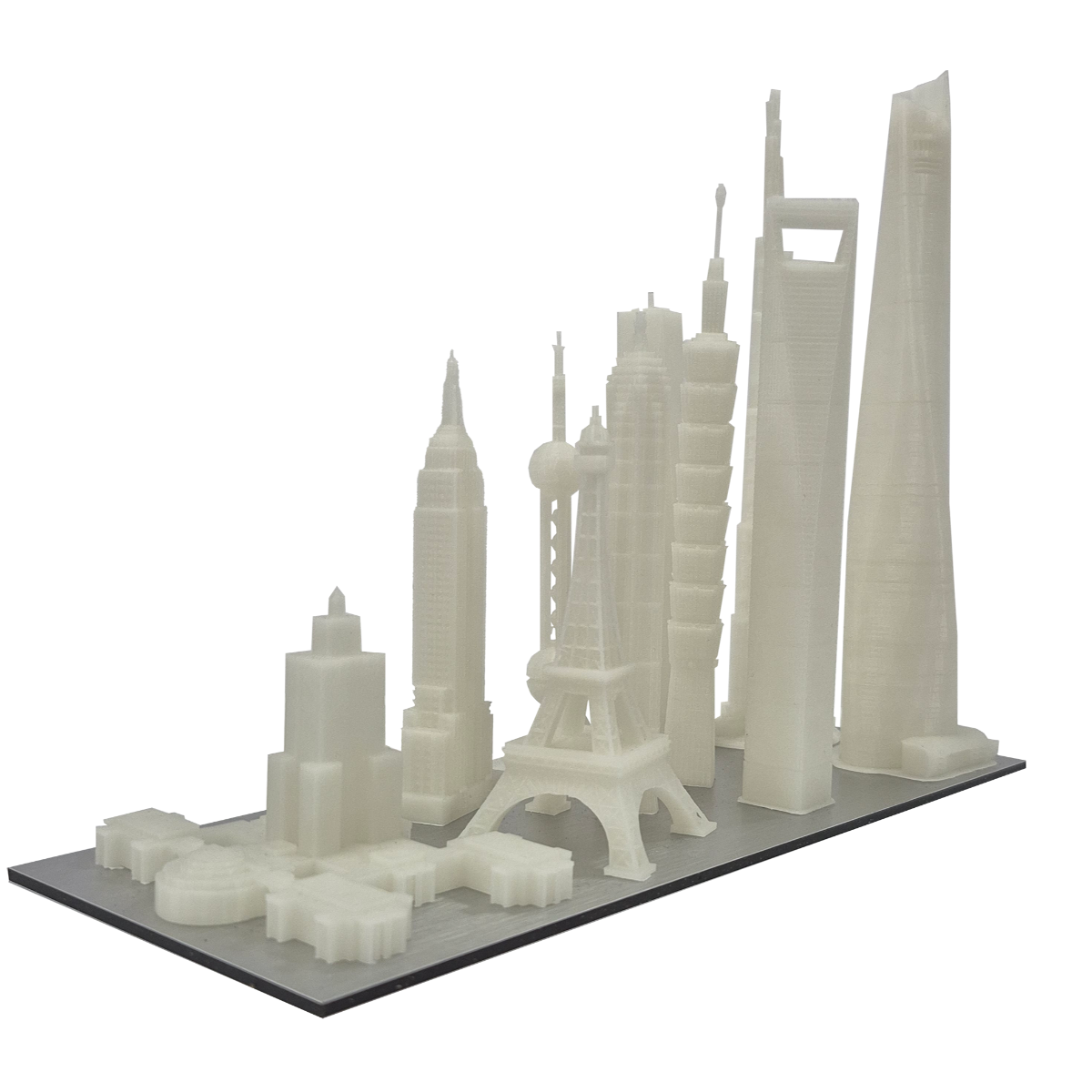 Mini Figurines of the World's Tallest Buildings - 3D Printing