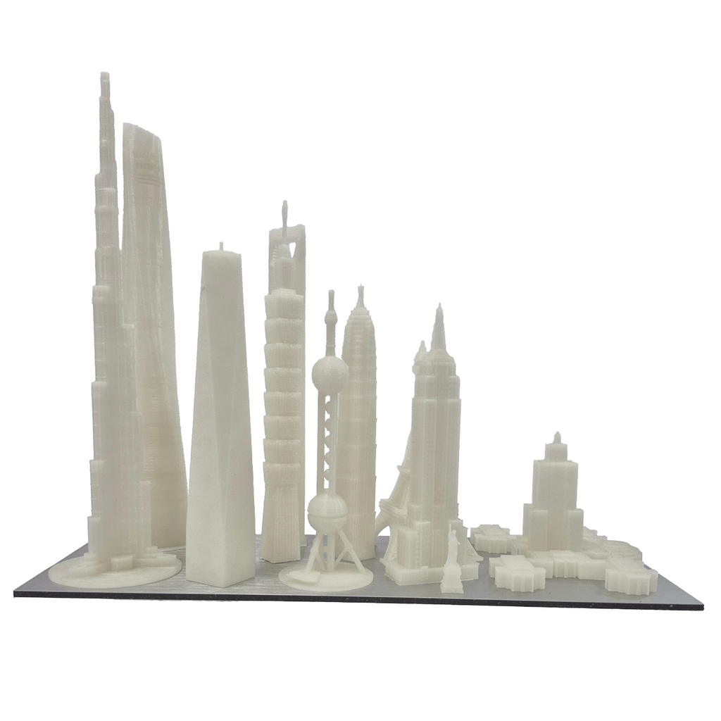 Mini Figurines of the World's Tallest Buildings - 3D Printing