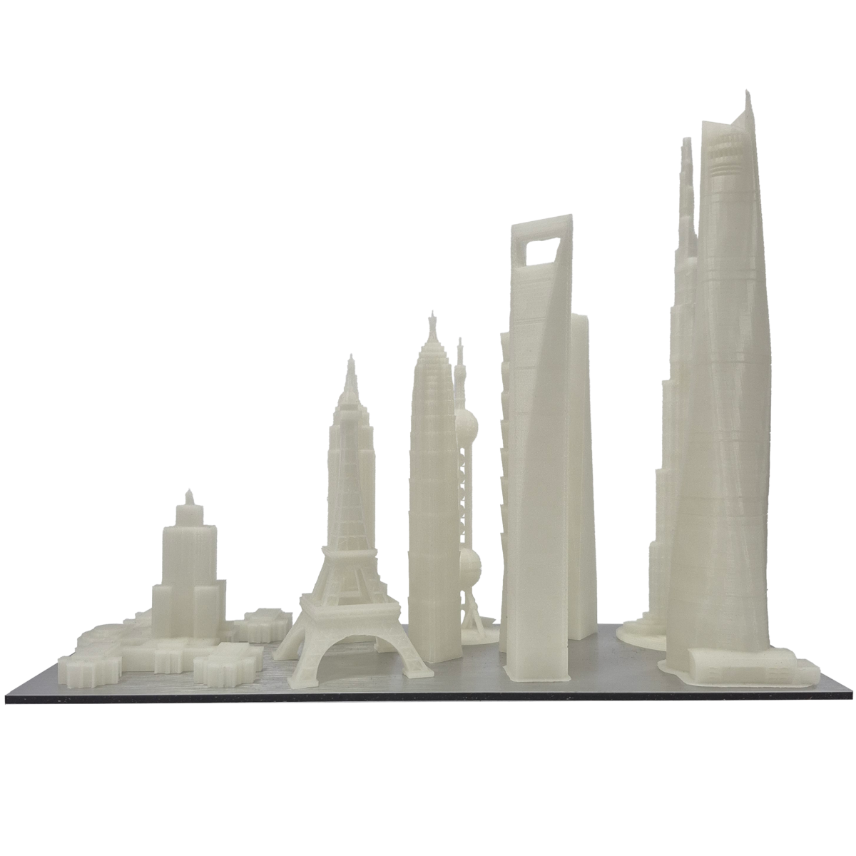 Mini Figurines of the World's Tallest Buildings - 3D Printing