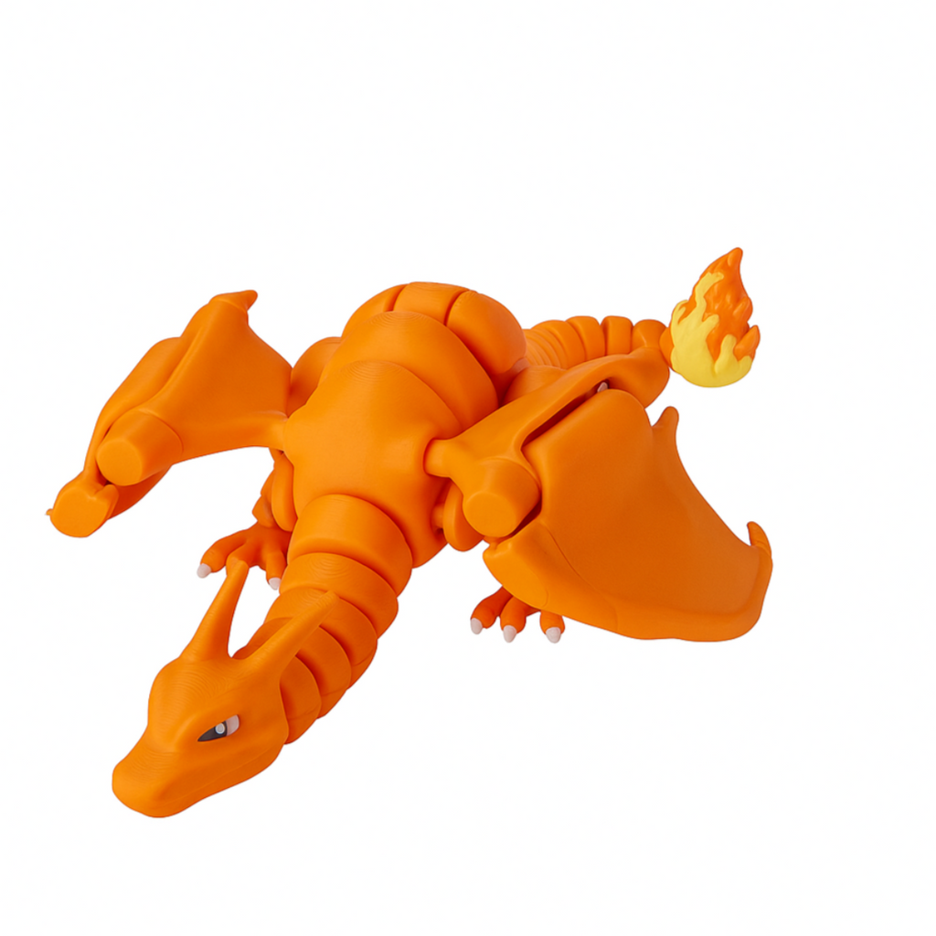 Charizard Figurine with Moving Segments - 3D Printing