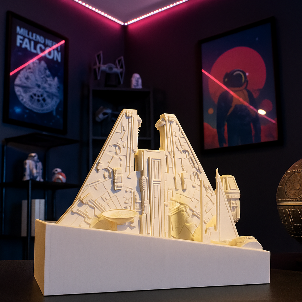 Book Nook Millennium Falcon - 3D Figure