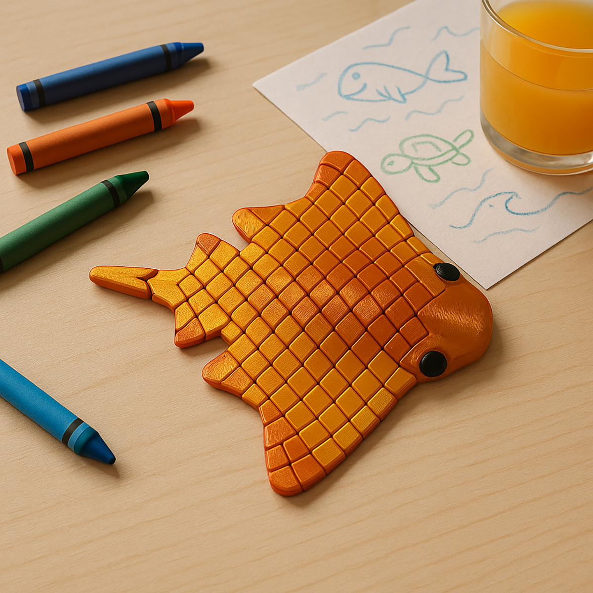 Decorative Stingray 3D – Flexible and Shiny