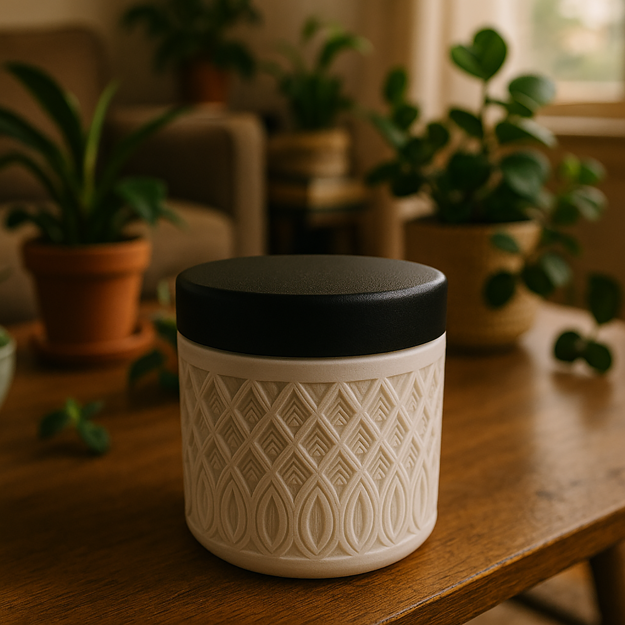 3D Container with Screw Lid – Modern Geometry and Style