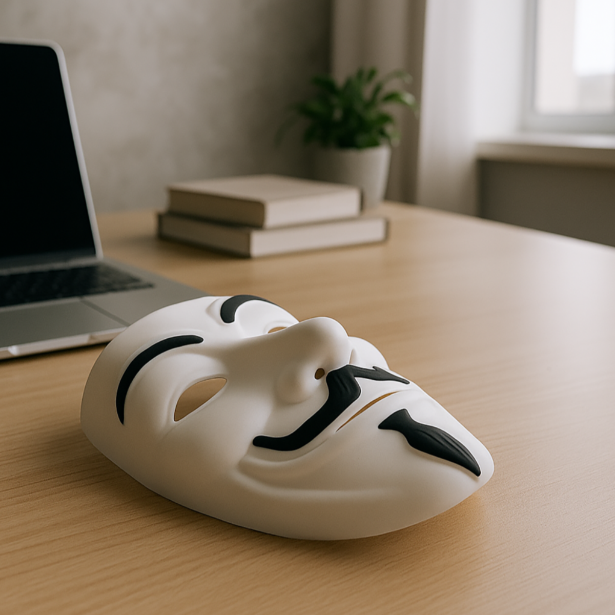 Anonymous Mask – 3D Figurine in "Guy Fawkes" Style