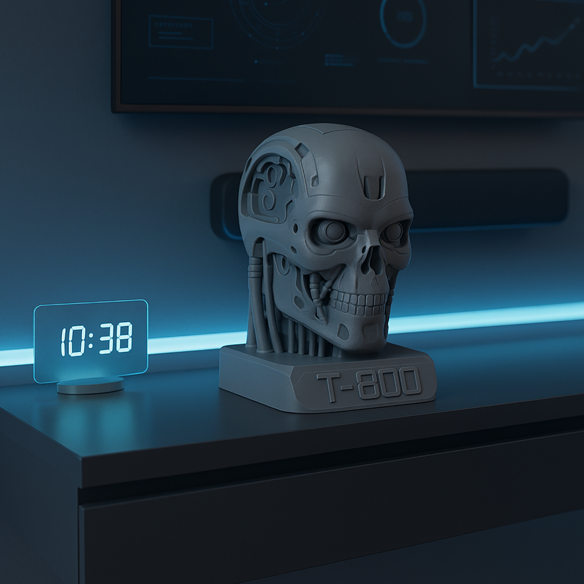 Terminator Head - 3D Figure