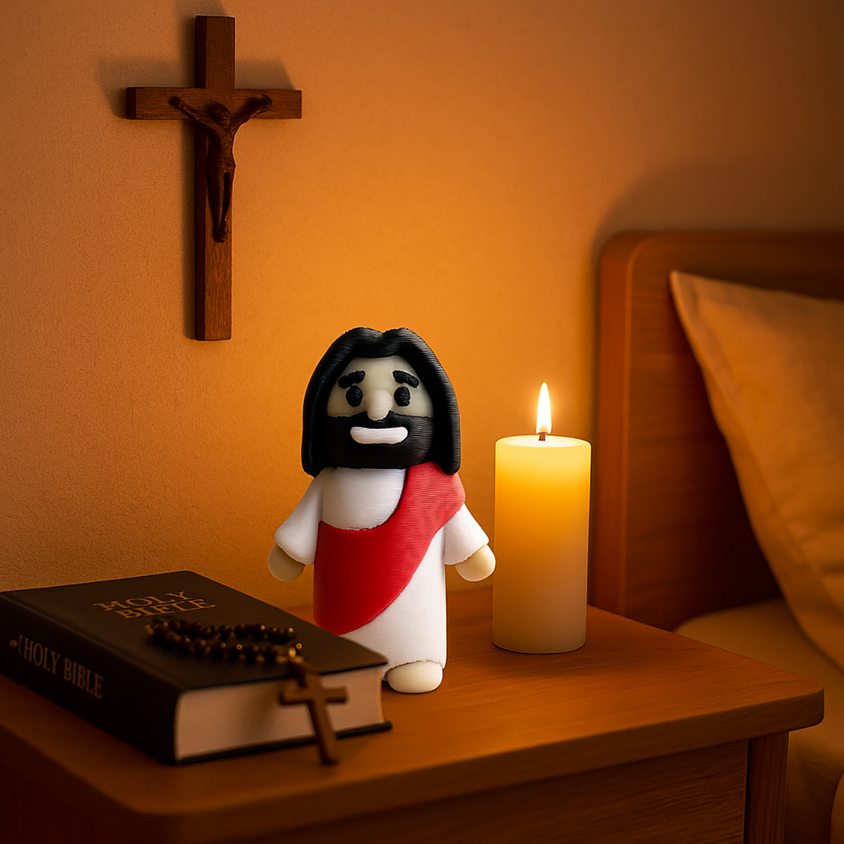 Jesus Keychain - 3D Printing