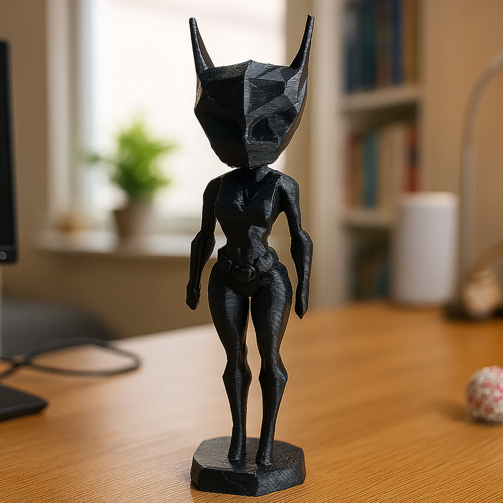 3D Figure – Female Cat in Superhero Style