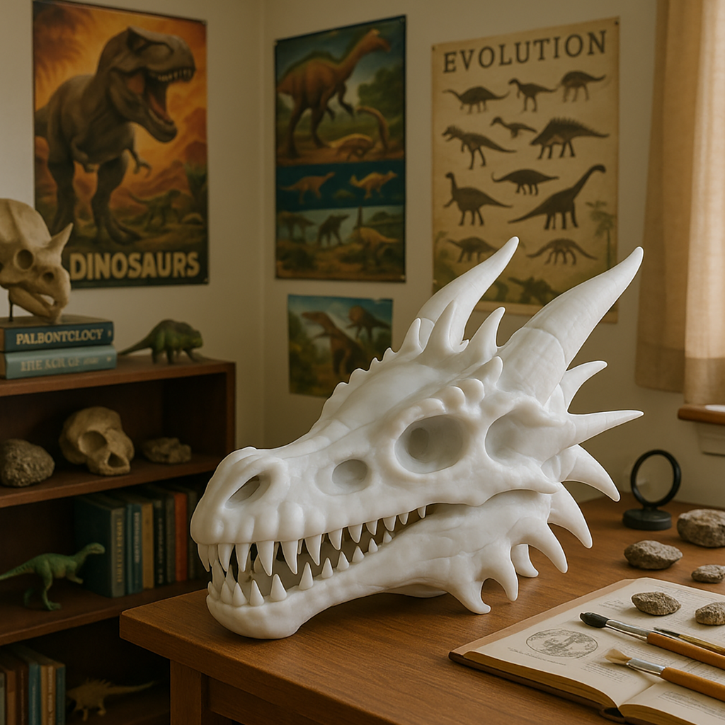 Dragon Skull - Decorative 3D Figure