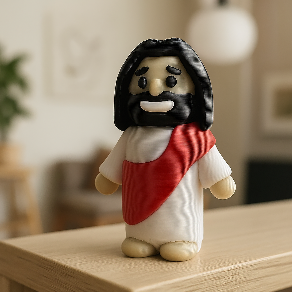 Jesus Keychain - 3D Printing