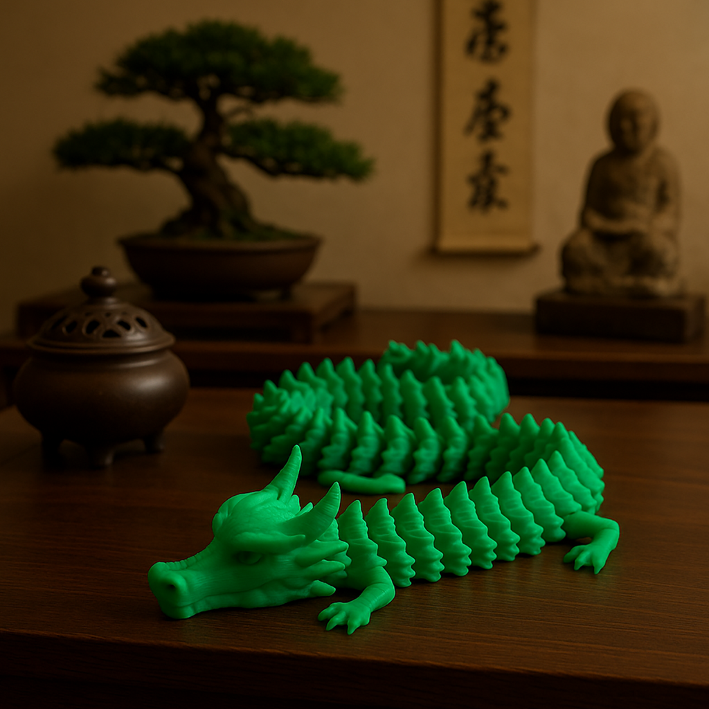 Chinese Dragon with Moving Tail - 3D Figure