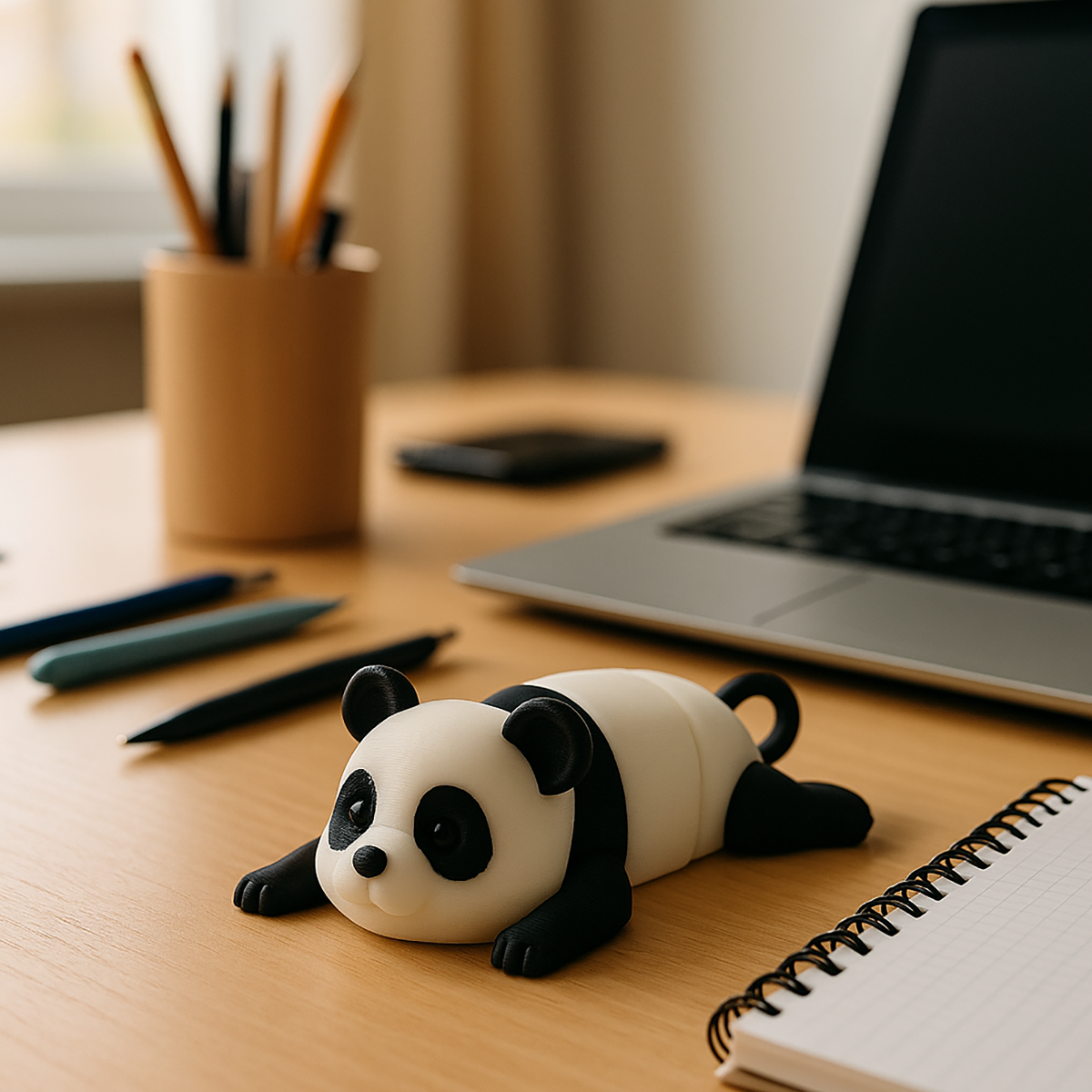 Panda Keychain with Moving Parts - 3D Printing
