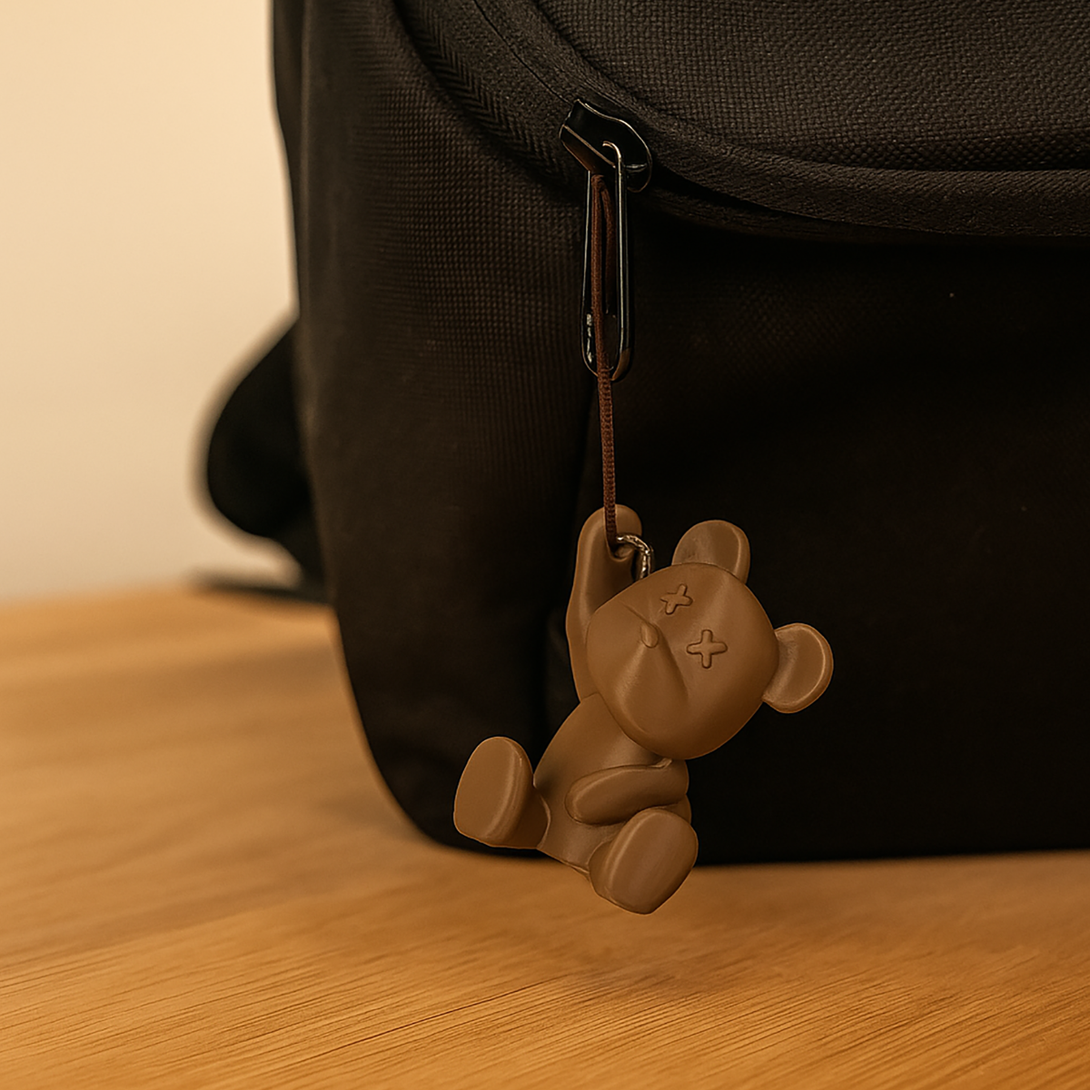 3D Teddy Bear Keychain – Stylish Gadget for Keys and Backpack