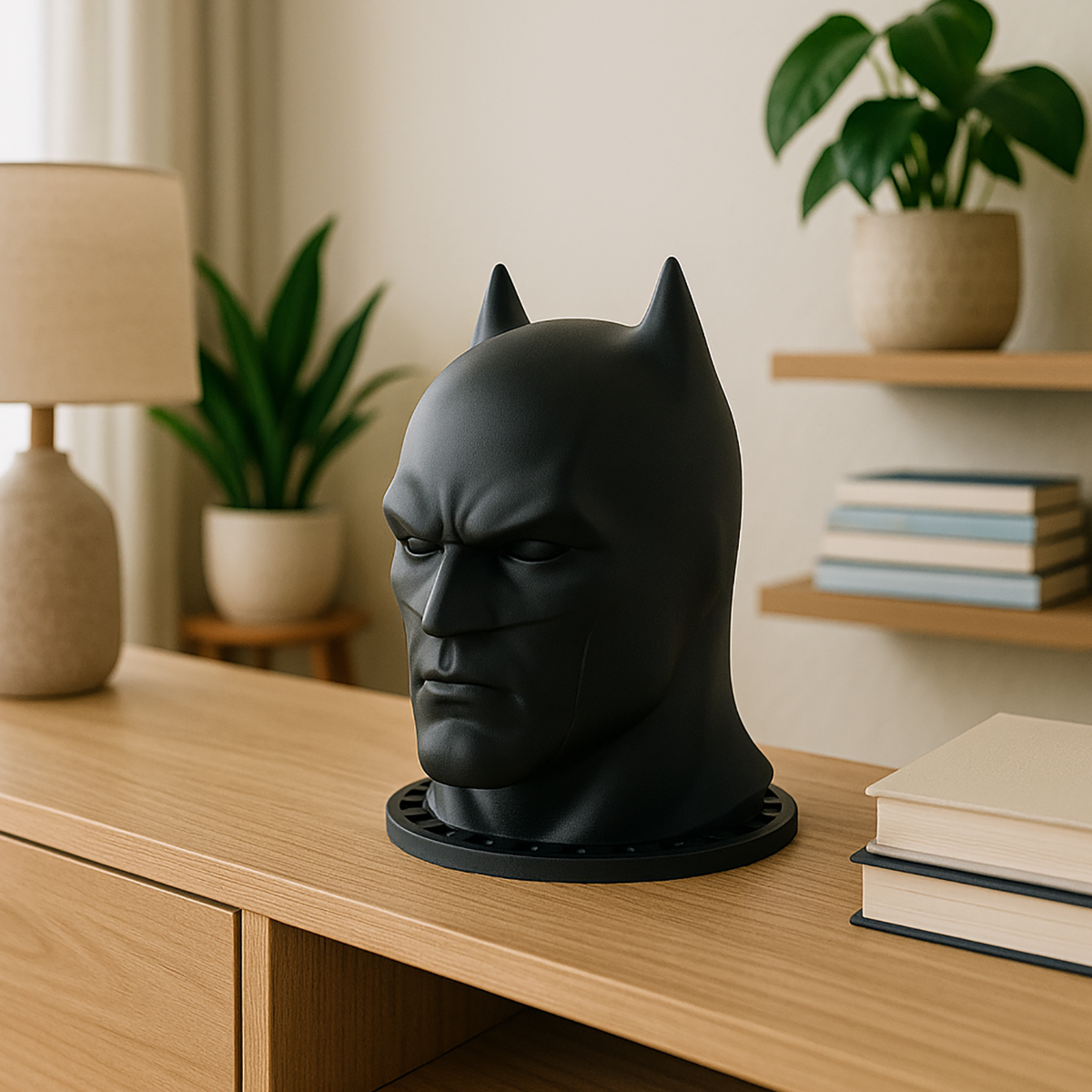 Realistic Batman Head - Headphone Holder
